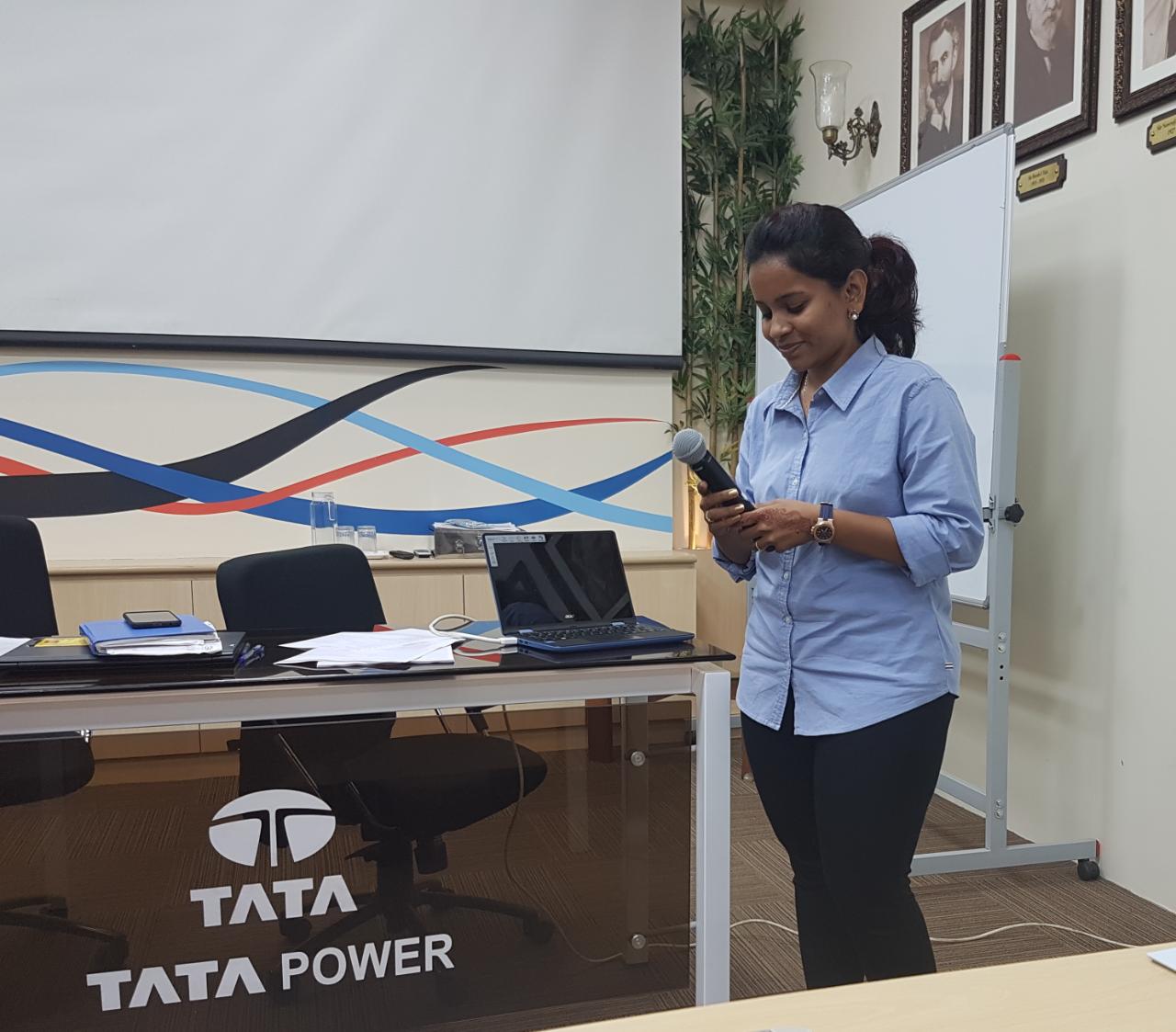 Awareness talk about bariatric surgery for the employees of Tata Power. Registered Dietician Mariam Lakdawala talking about nutritional tips for prevention of obesity especially for people who work in shifts.