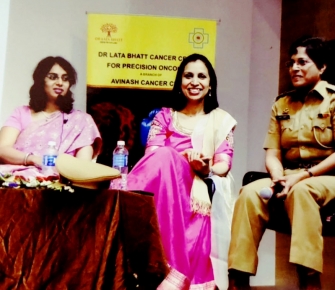 Speaking about the journey as a woman surgeon in bariatric surgery at a Women's day event organized by Decimate Cancer at Maharshi Karve Educational Institute, Pune. "Women must see their gender as an advantage and not a disadvantage. A lot can be accomplished just by changimg the mindset and providing opportunities".