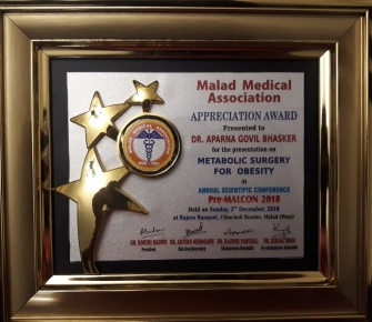Honoured to have spoken on Metabolic surgery for treatment of obesity at PRE MALCON in Malad Medical Association on 2nd December 2018 (1)