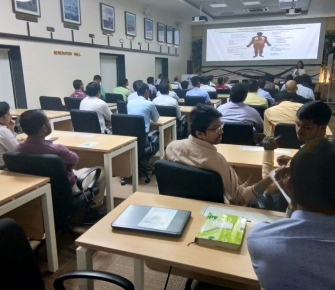 Awareness talk about bariatric surgery for the employees of Tata Power. Registered Dietician Mariam Lakdawala talking about nutritional tips for prevention of obesity especially for people who work in shifts.